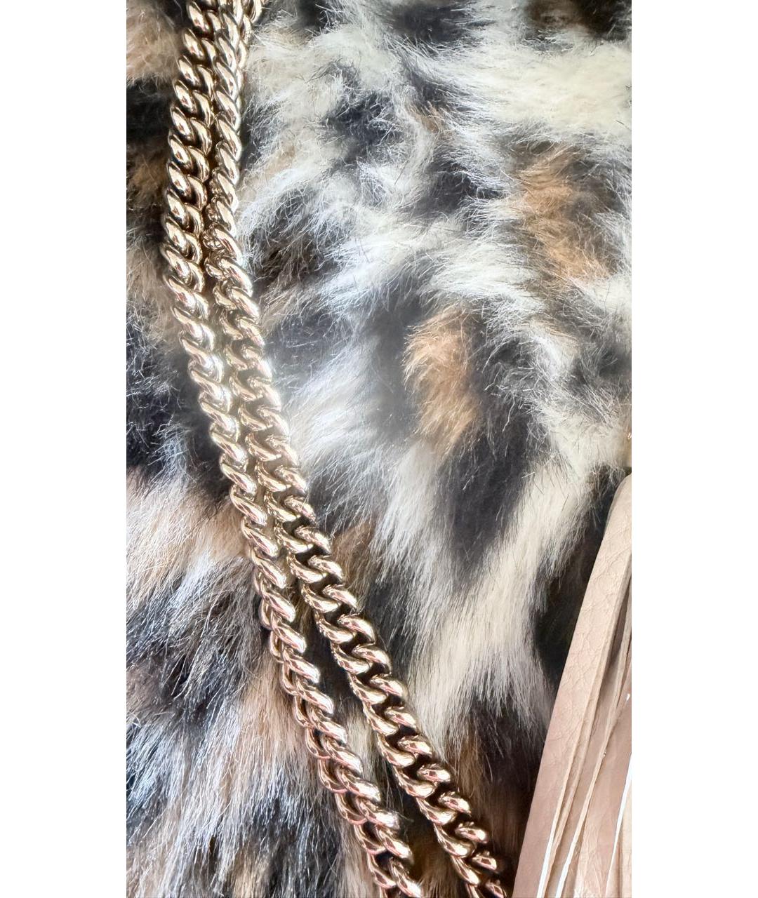 GUCCI Бежевая кожаная сумка через плечо, фото 4