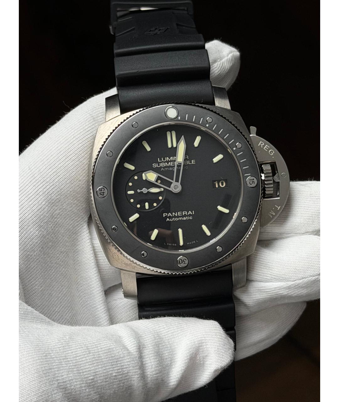 PANERAI Черные часы, фото 2