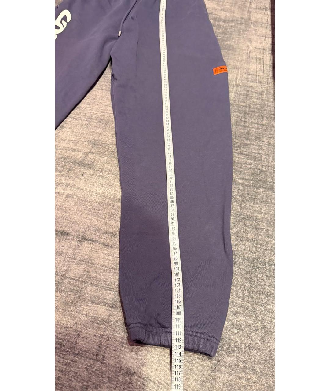 HERON PRESTON Темно-синие хлопковые повседневные брюки, фото 4