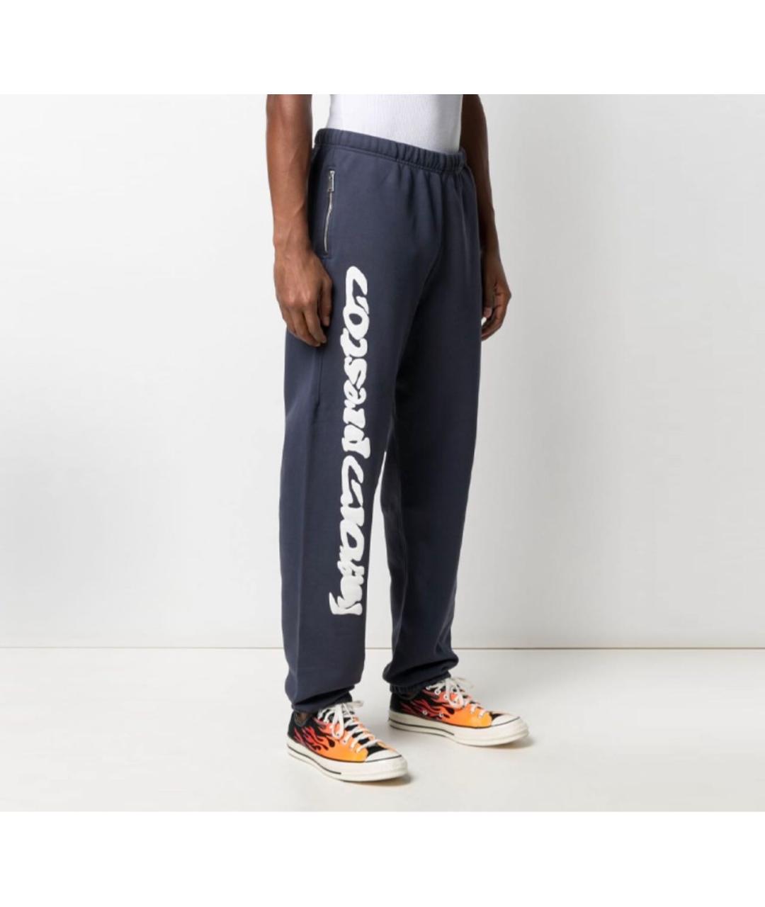 HERON PRESTON Темно-синие хлопковые повседневные брюки, фото 2