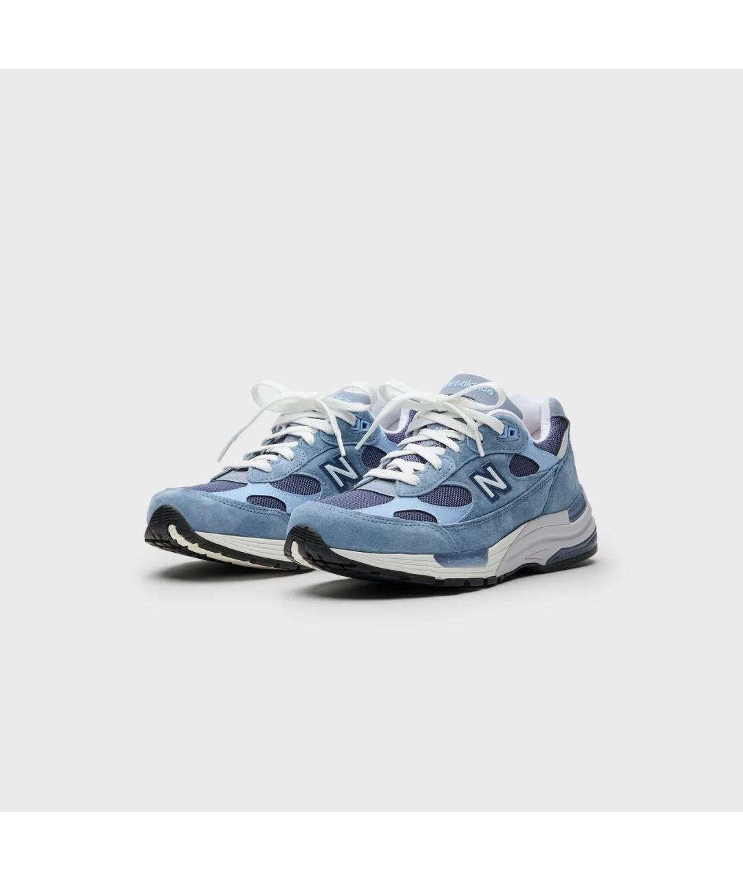 NEW BALANCE Голубые замшевые низкие кроссовки / кеды, фото 8