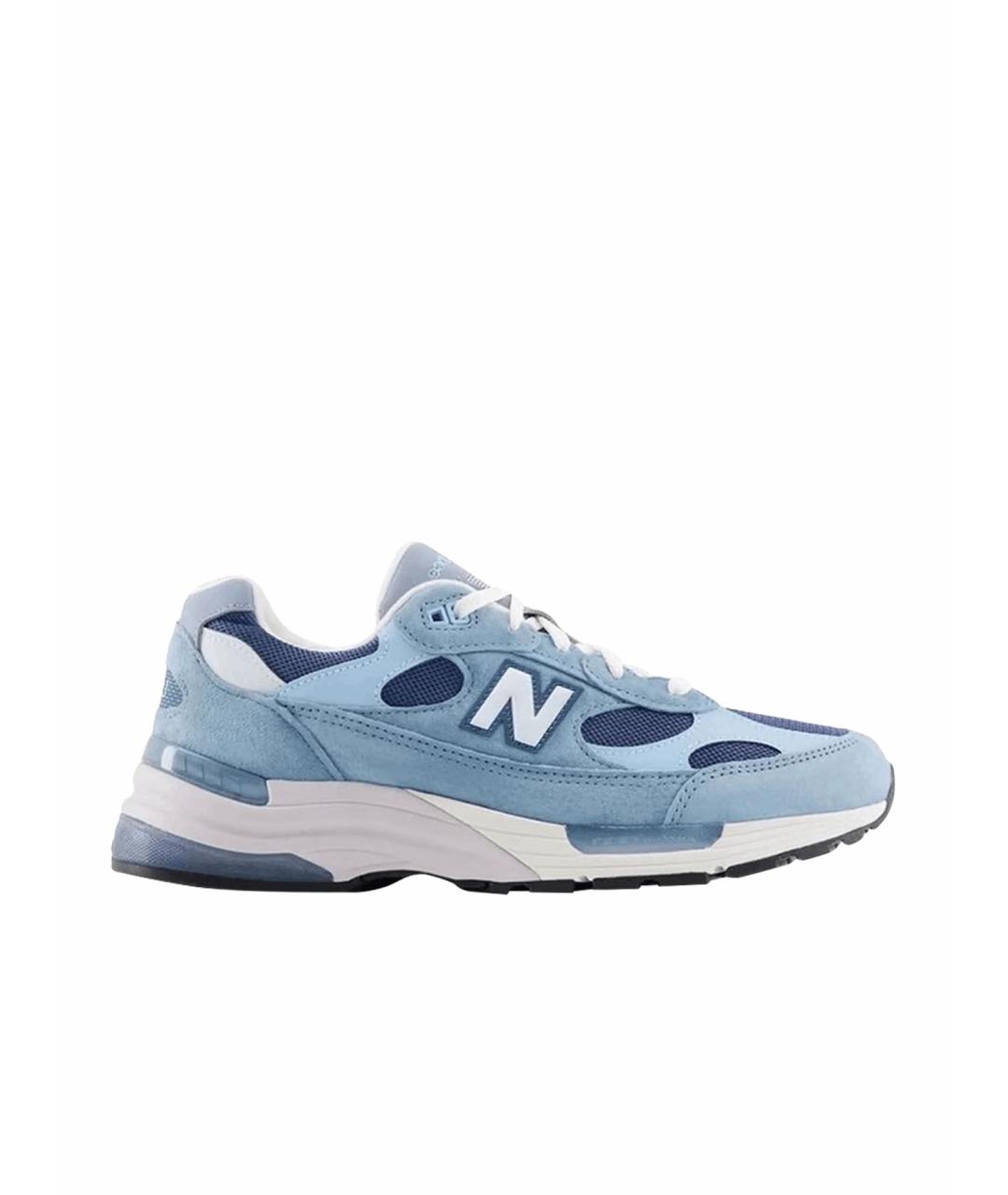 NEW BALANCE Голубые замшевые низкие кроссовки / кеды, фото 1