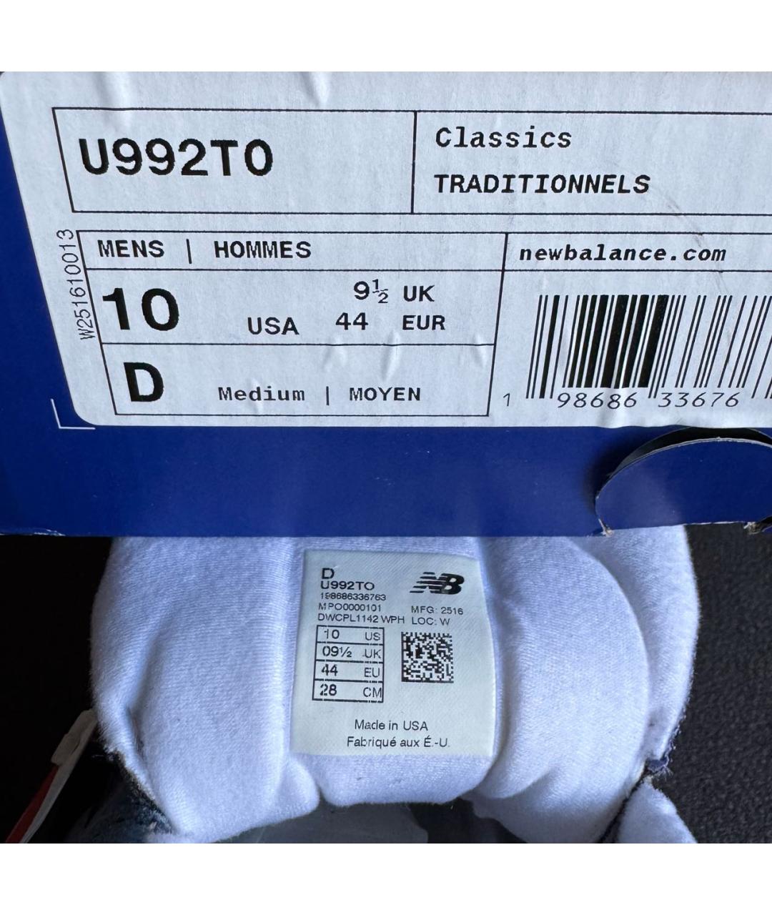 NEW BALANCE Голубые замшевые низкие кроссовки / кеды, фото 7
