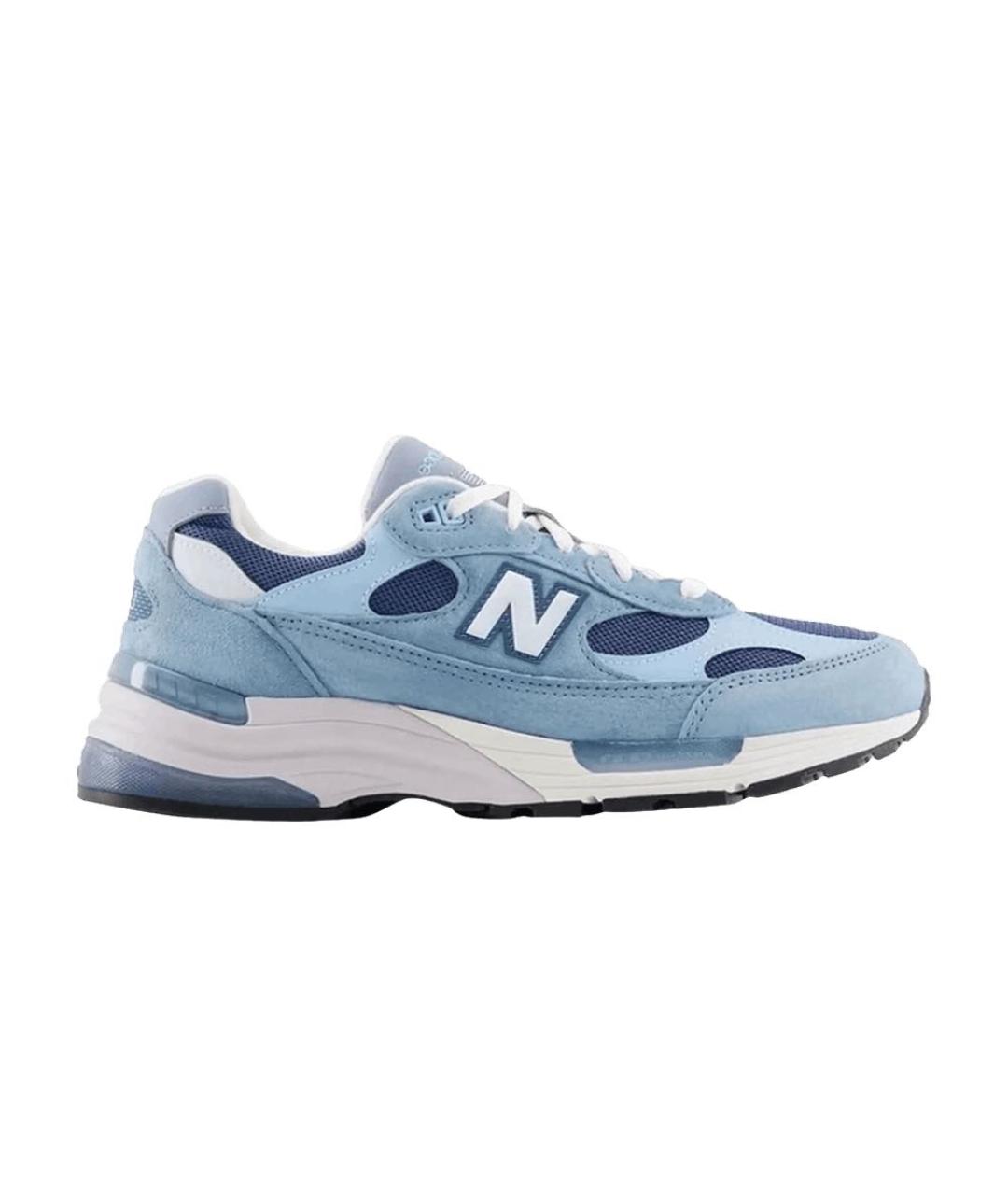 NEW BALANCE Голубые замшевые низкие кроссовки / кеды, фото 9