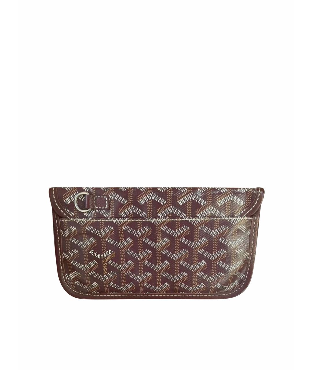 GOYARD Бордовый кошелек из лакированной кожи, фото 1