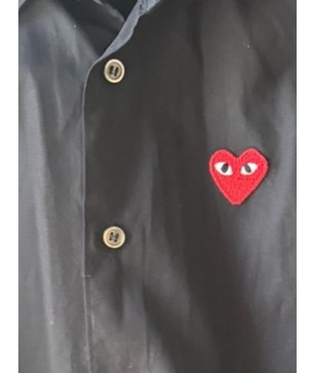 COMME DES GARÇONS PLAY Черная хлопковая детская рубашка, фото 4