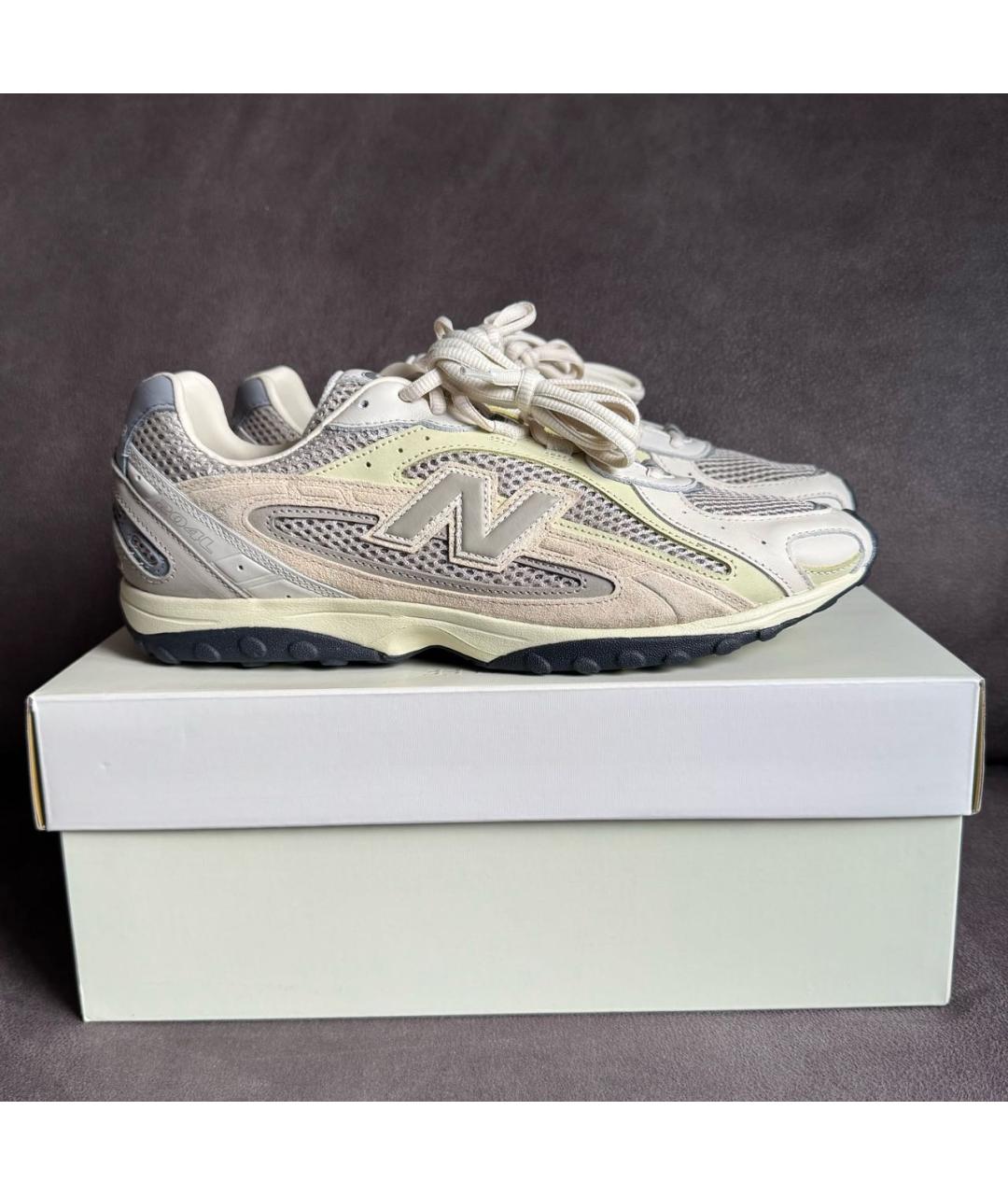NEW BALANCE Белые кожаные низкие кроссовки / кеды, фото 5