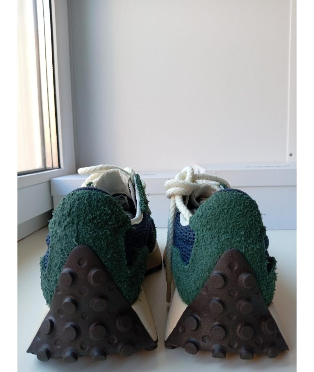 NEW BALANCE Зеленые текстильные низкие кроссовки / кеды, фото 4