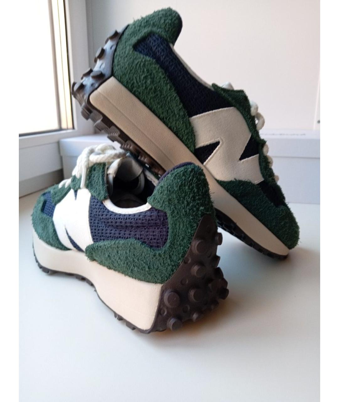 NEW BALANCE Зеленые текстильные низкие кроссовки / кеды, фото 6