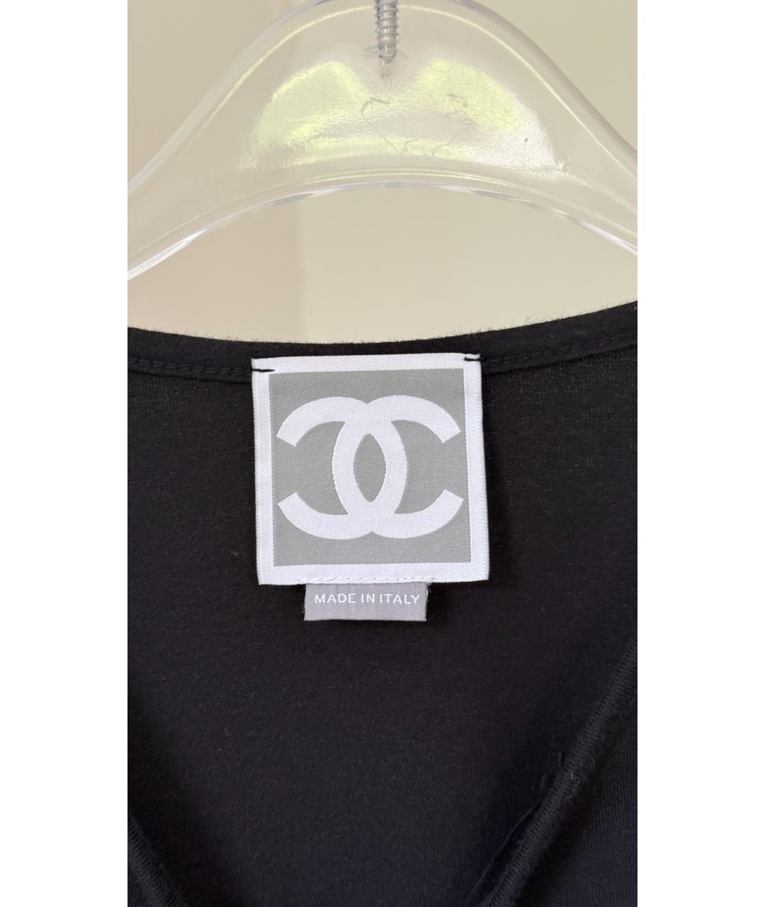 CHANEL Черная футболка, фото 5