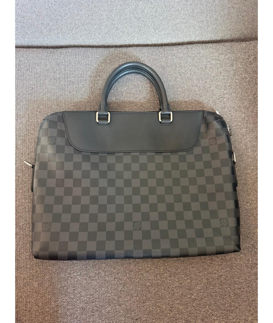LOUIS VUITTON Кожаный портфель, фото 6