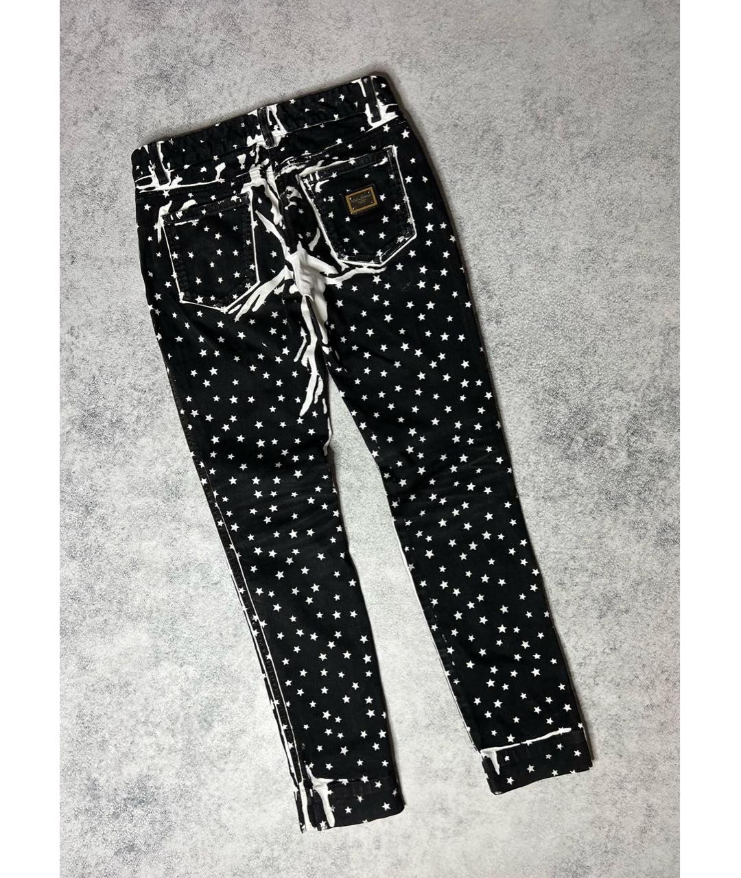 DOLCE&GABBANA Мульти хлопко-эластановые джинсы слим, фото 5