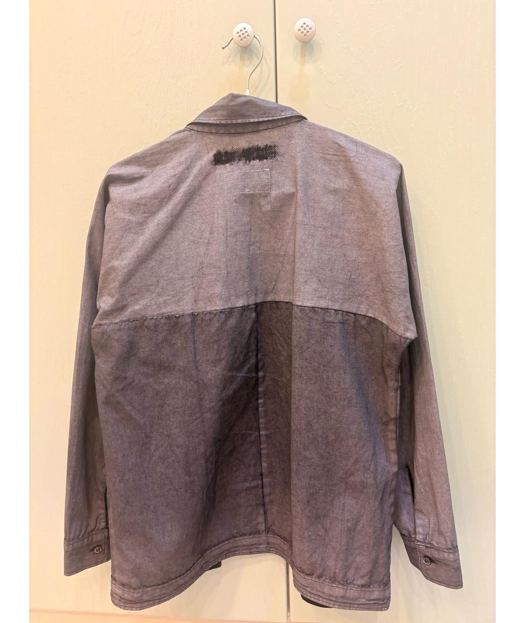 MAISON MARGIELA Серебряная хлопковая рубашка, фото 2