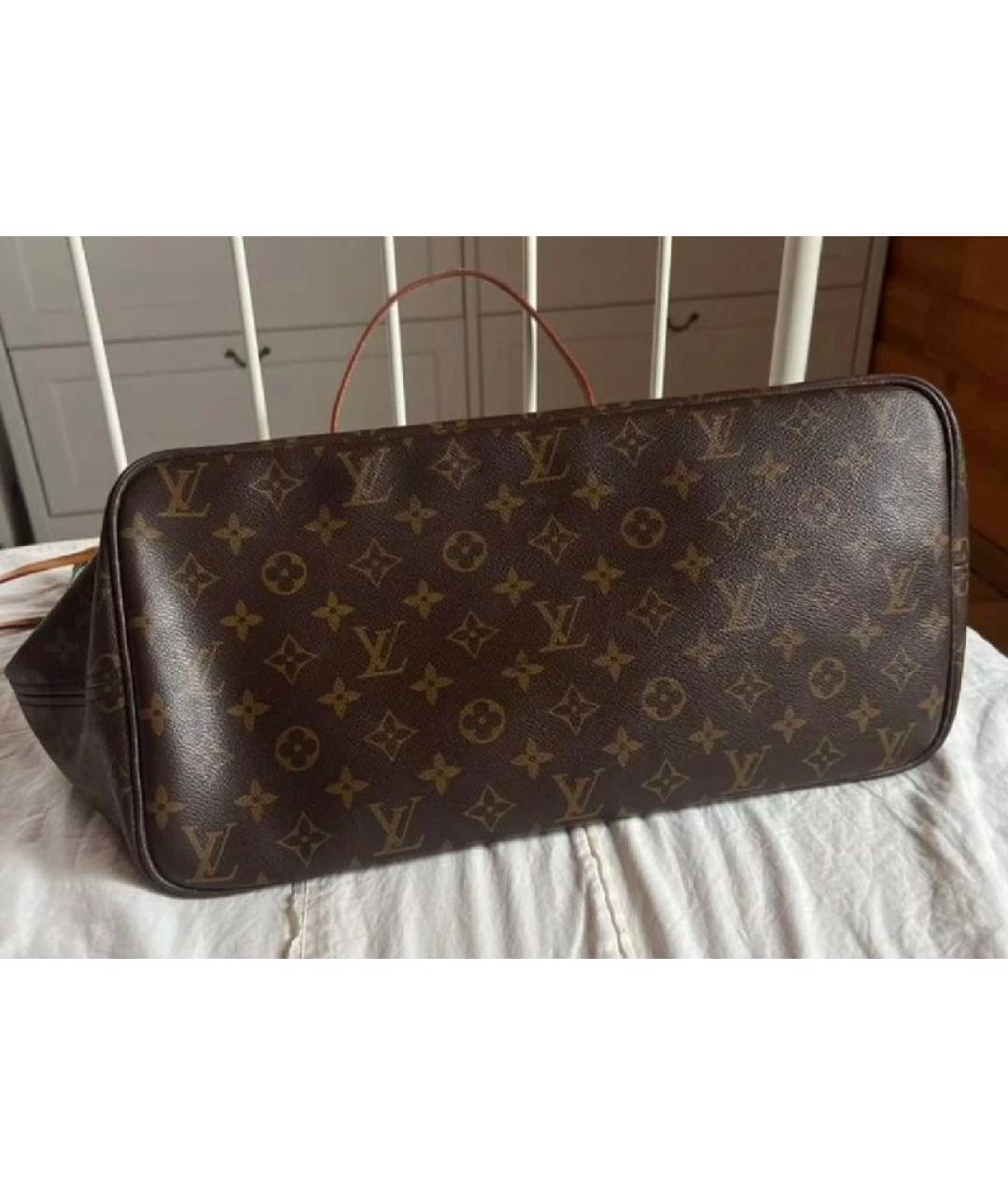 LOUIS VUITTON Коричневая канва сумка тоут, фото 2