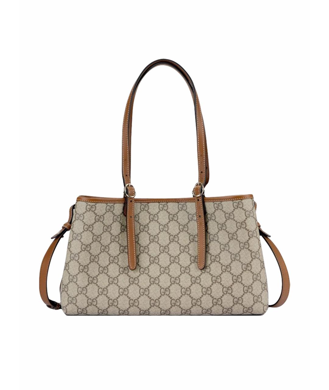GUCCI Бежевая сумка с короткими ручками, фото 1