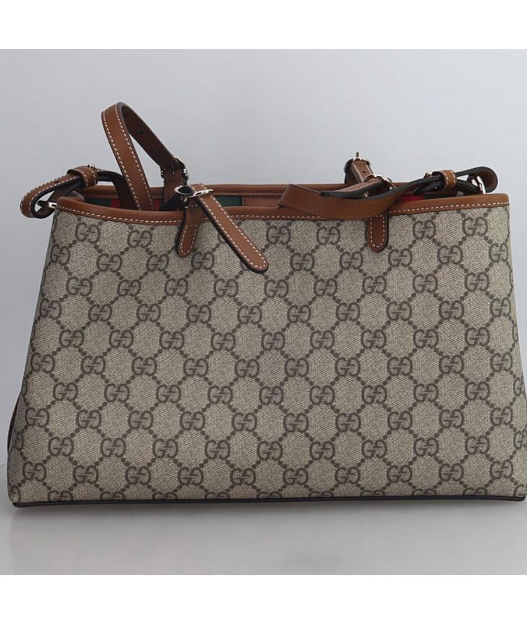 GUCCI Бежевая сумка с короткими ручками, фото 4