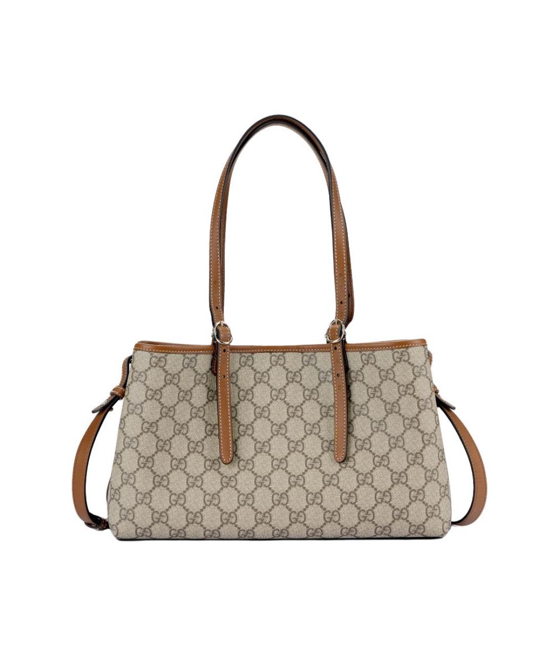 GUCCI Бежевая сумка с короткими ручками, фото 8