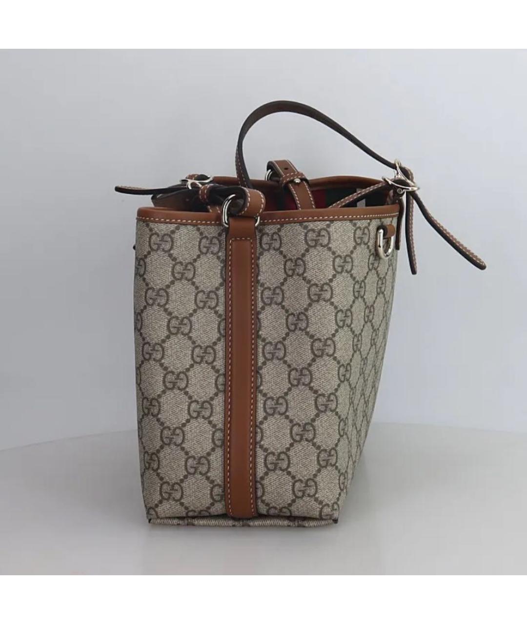GUCCI Бежевая сумка с короткими ручками, фото 7
