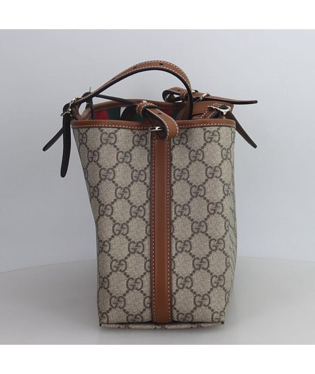 GUCCI Бежевая сумка с короткими ручками, фото 3
