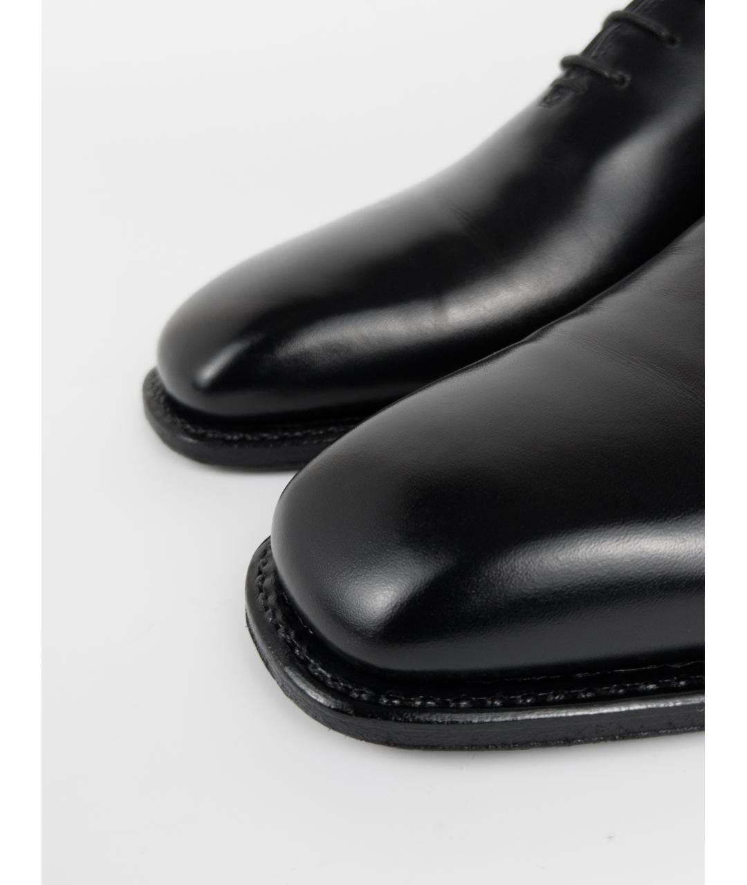 FERRAGAMO Черные кожаные туфли, фото 8