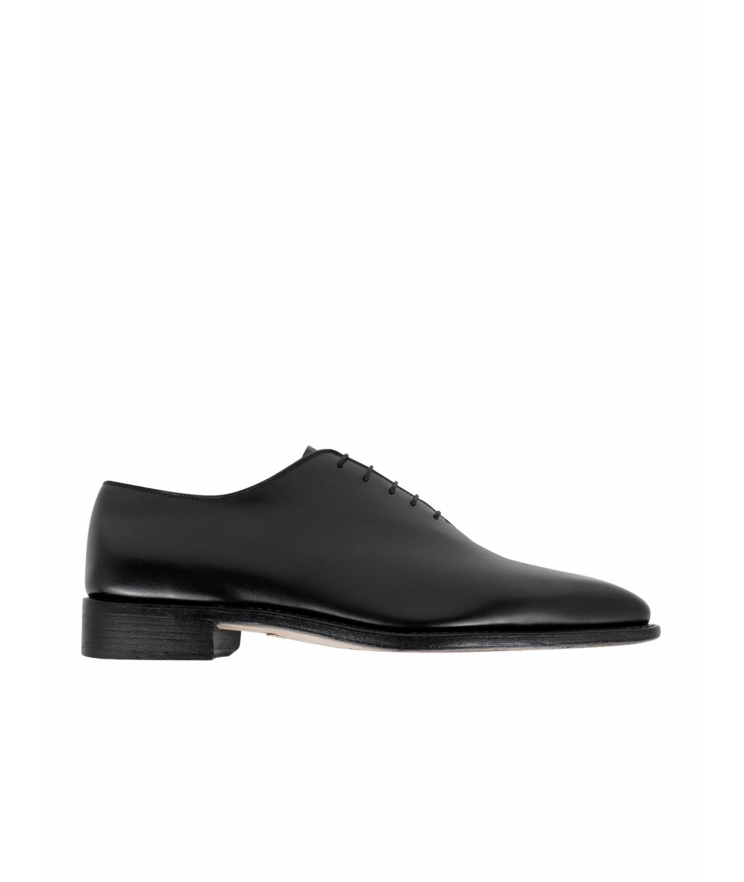 FERRAGAMO Черные кожаные туфли, фото 1
