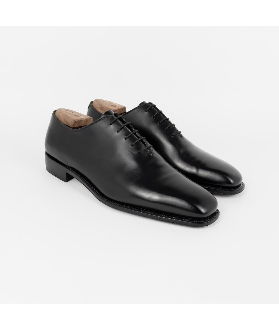FERRAGAMO Черные кожаные туфли, фото 4