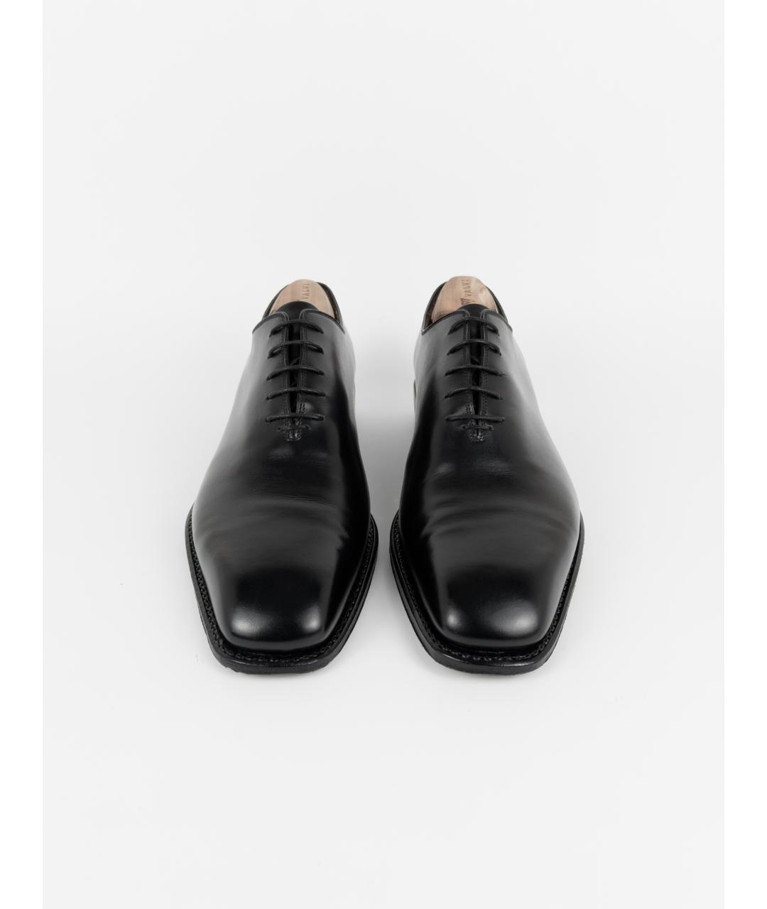FERRAGAMO Черные кожаные туфли, фото 5
