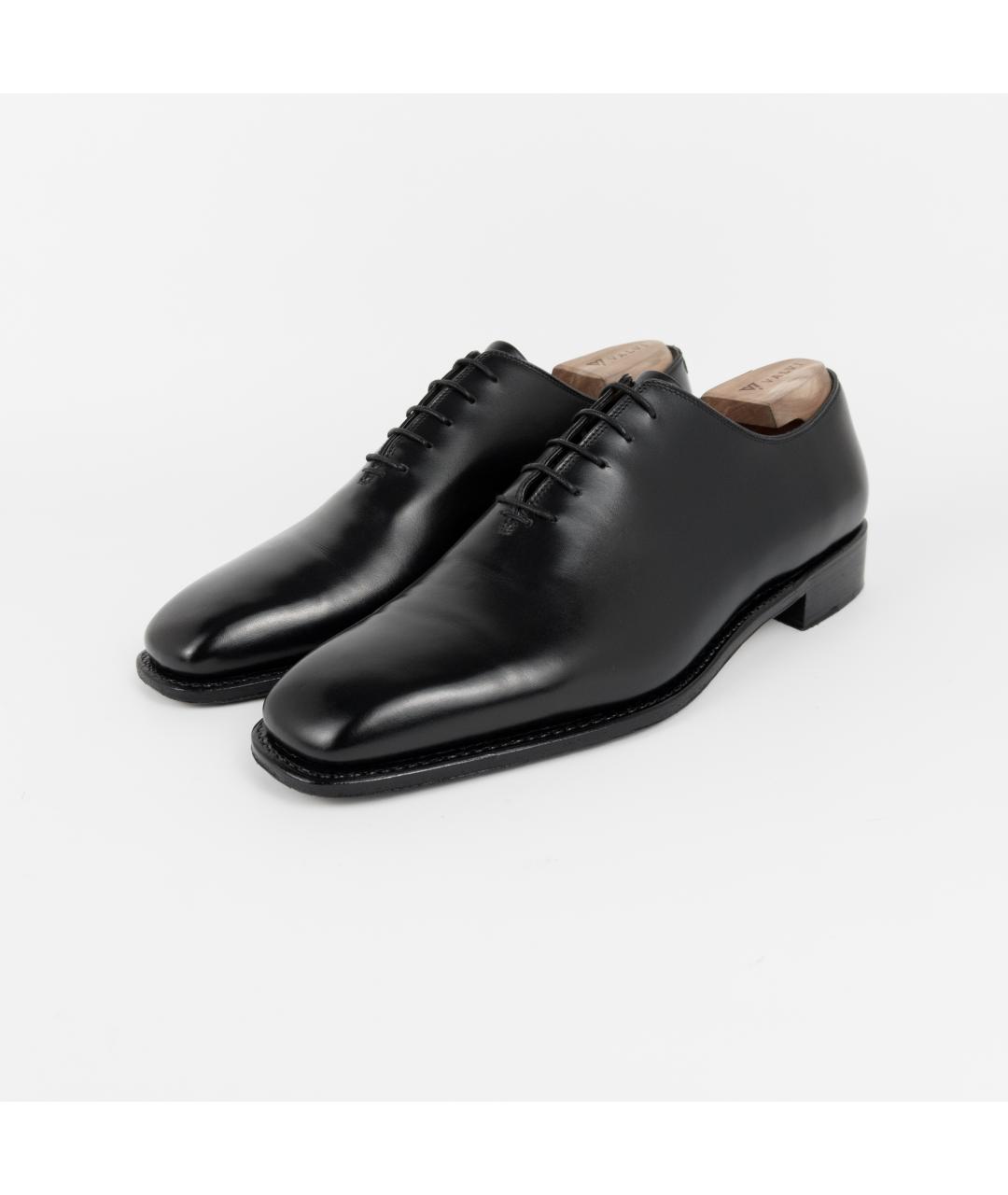 FERRAGAMO Черные кожаные туфли, фото 6
