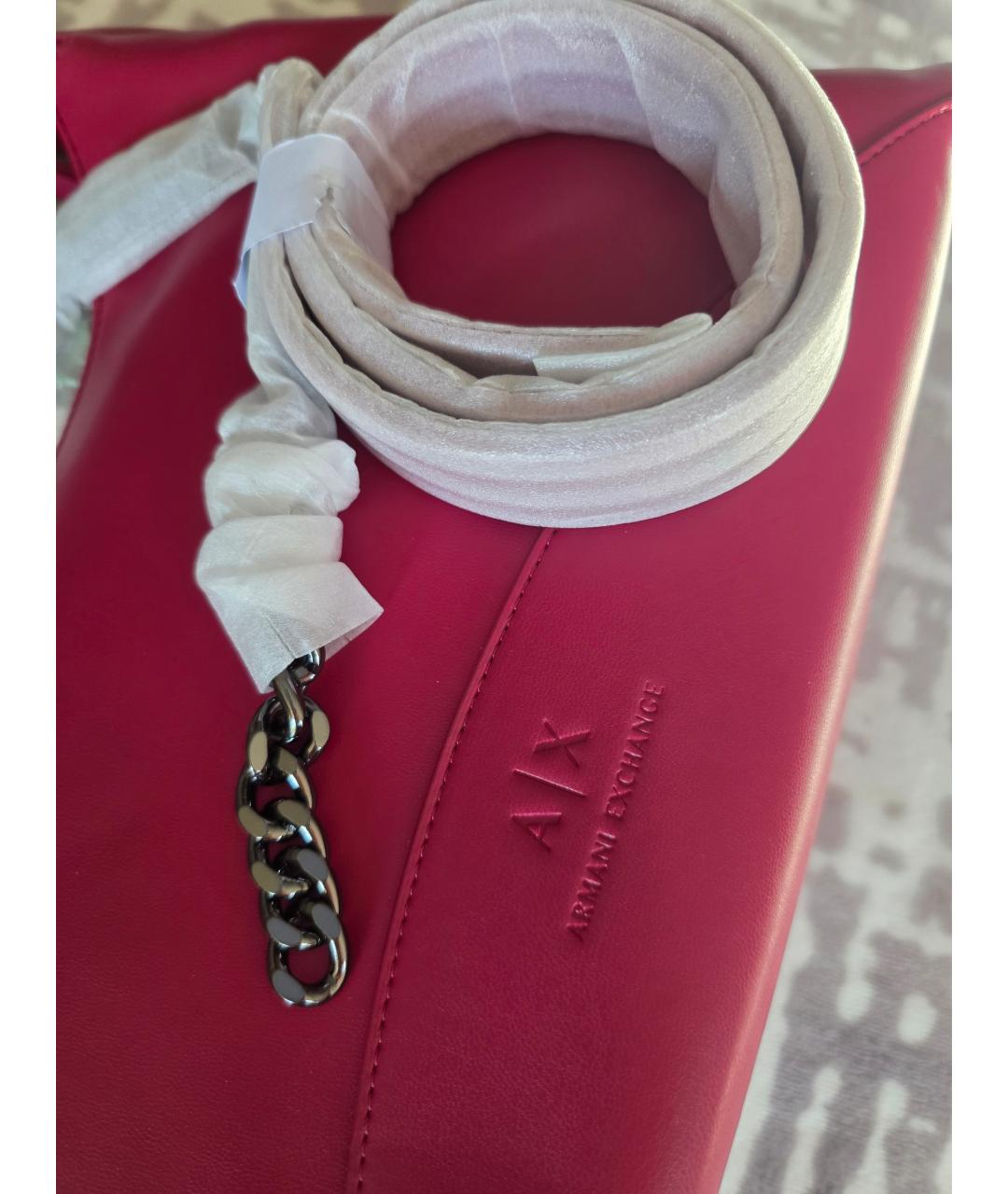ARMANI EXCHANGE Фуксия сумка через плечо из искусственной кожи, фото 2