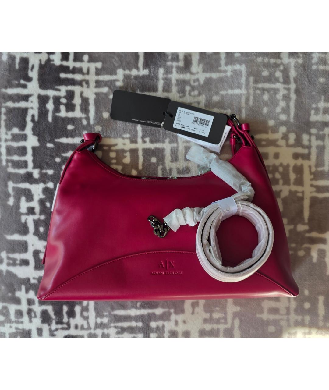 ARMANI EXCHANGE Фуксия сумка через плечо из искусственной кожи, фото 5