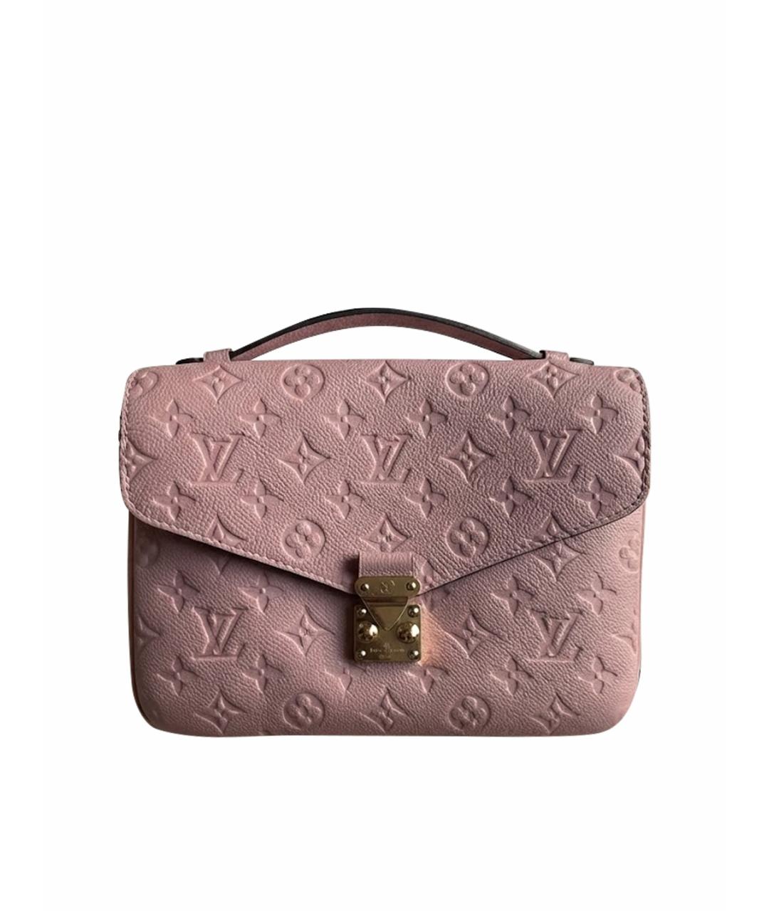 LOUIS VUITTON Розовая кожаная сумка через плечо, фото 1