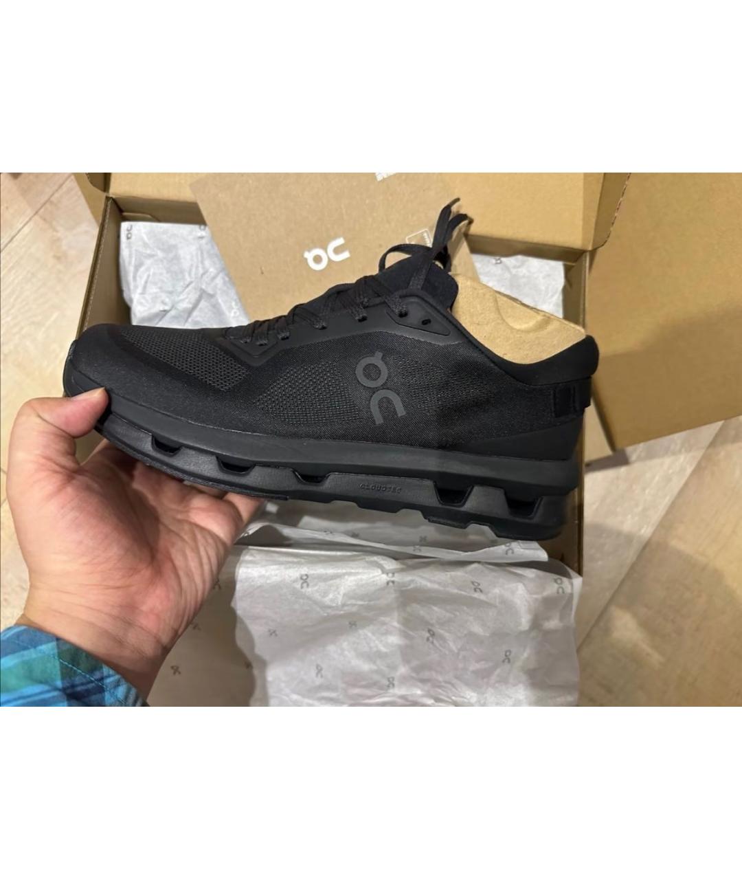 ON Черные текстильные кроссовки, фото 6