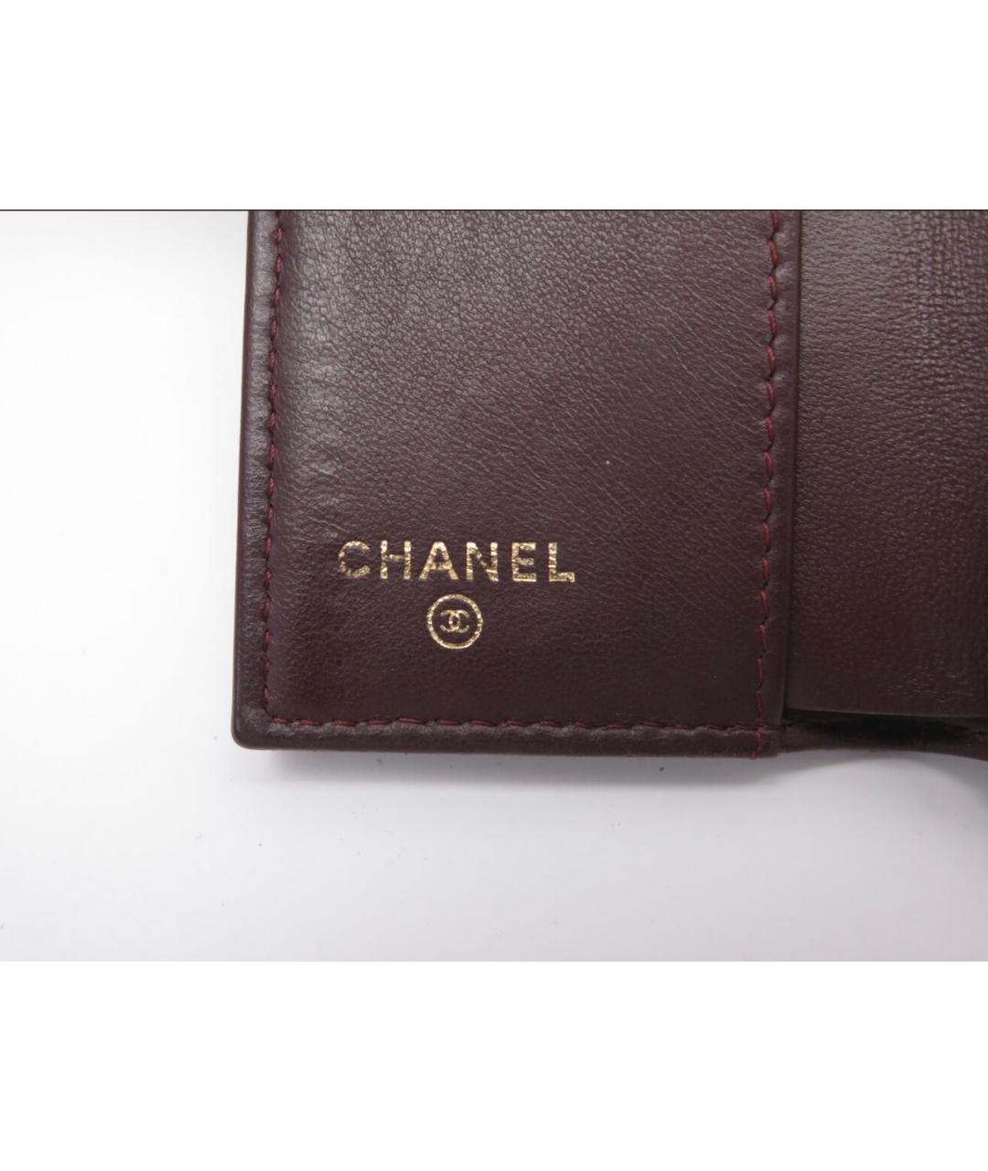 CHANEL Черный кожаный кошелек, фото 6
