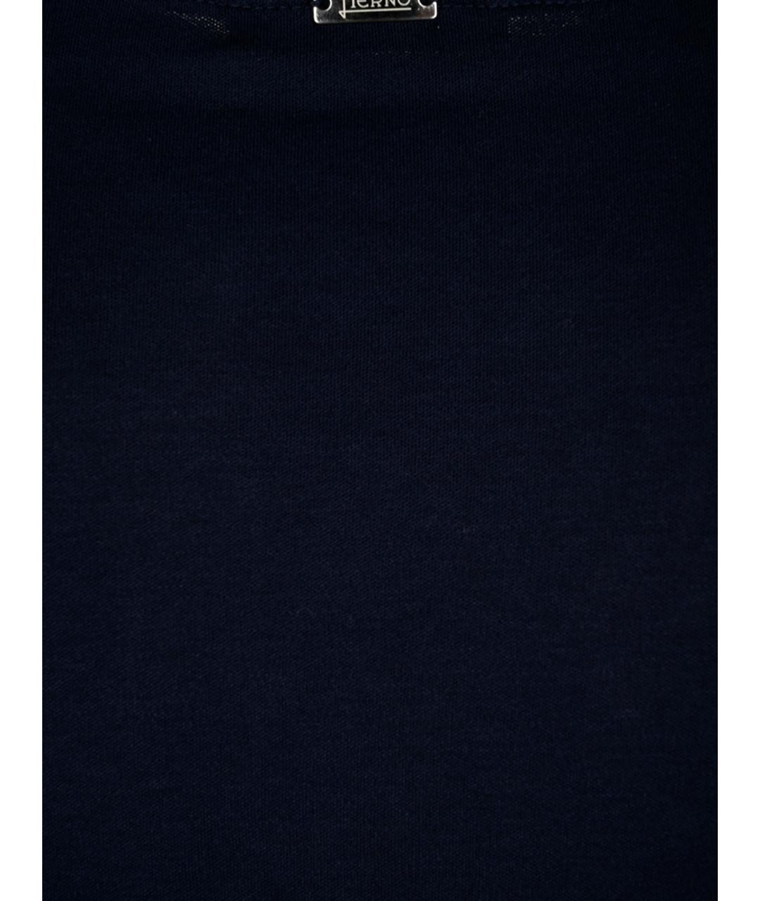 HERNO Темно-синяя футболка, фото 5