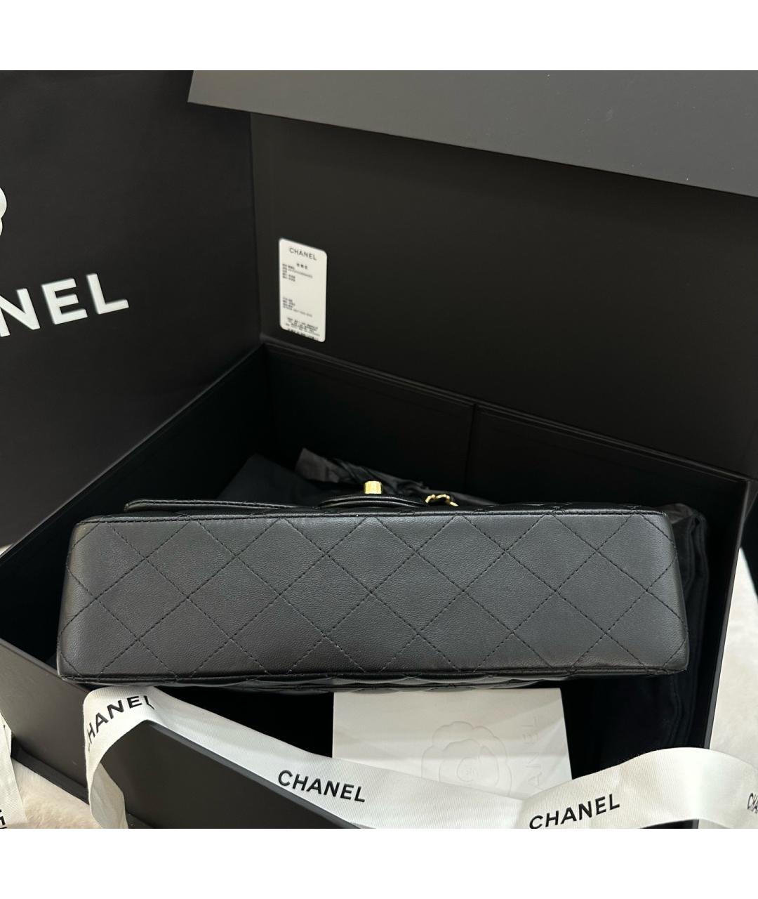 CHANEL Черная кожаная сумка через плечо, фото 4