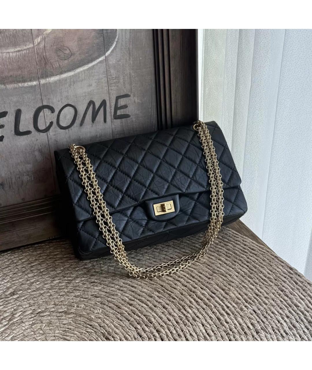 CHANEL Черная кожаная сумка через плечо, фото 10