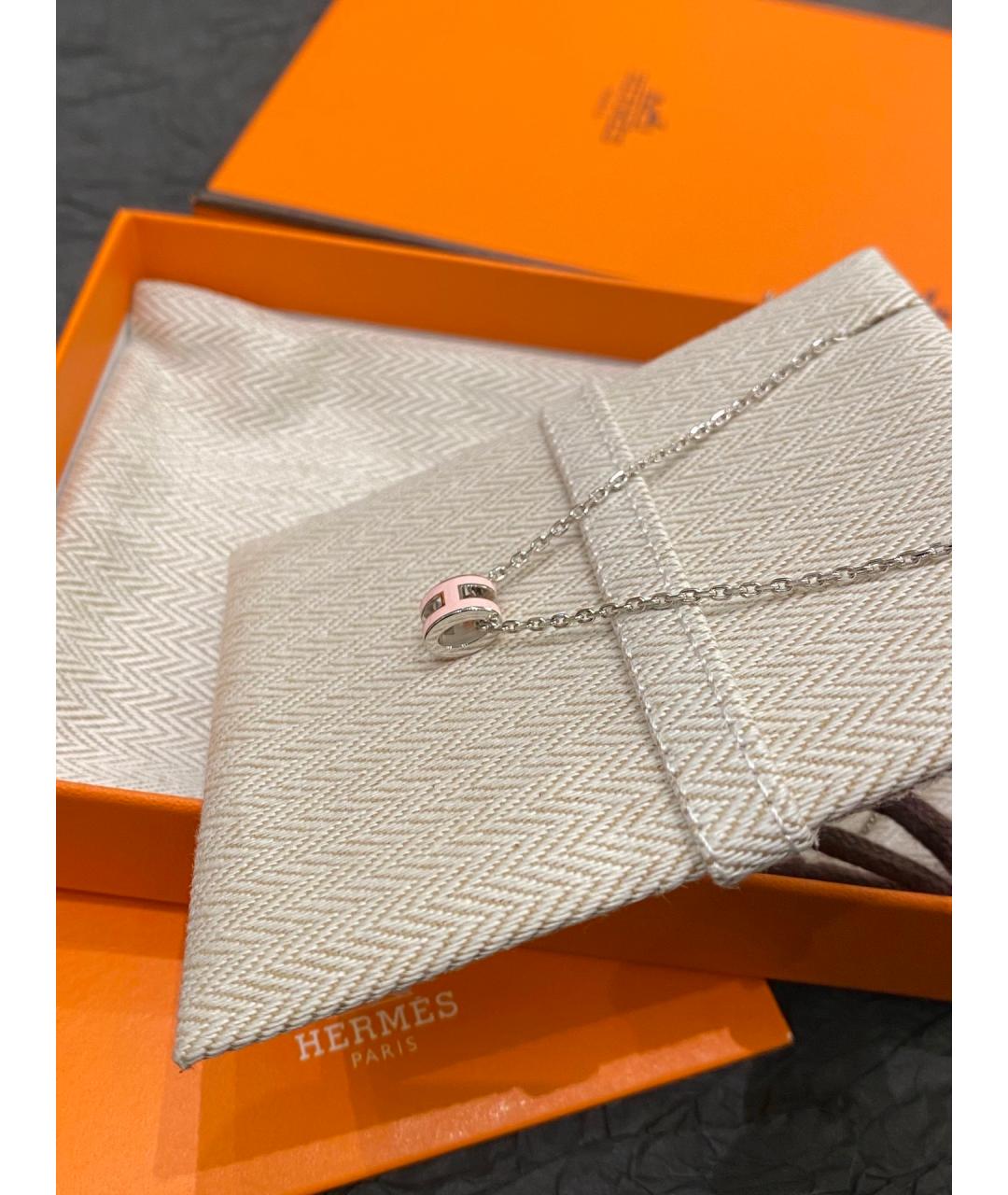 HERMES Розовое колье, фото 4