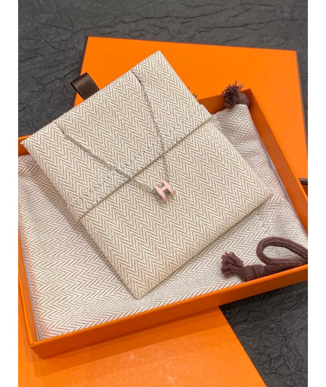 HERMES Розовое колье, фото 8