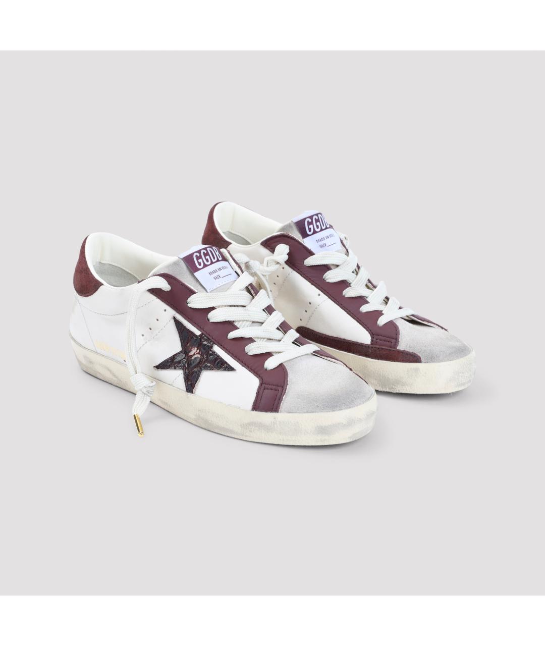 GOLDEN GOOSE Белые кожаные кеды, фото 4