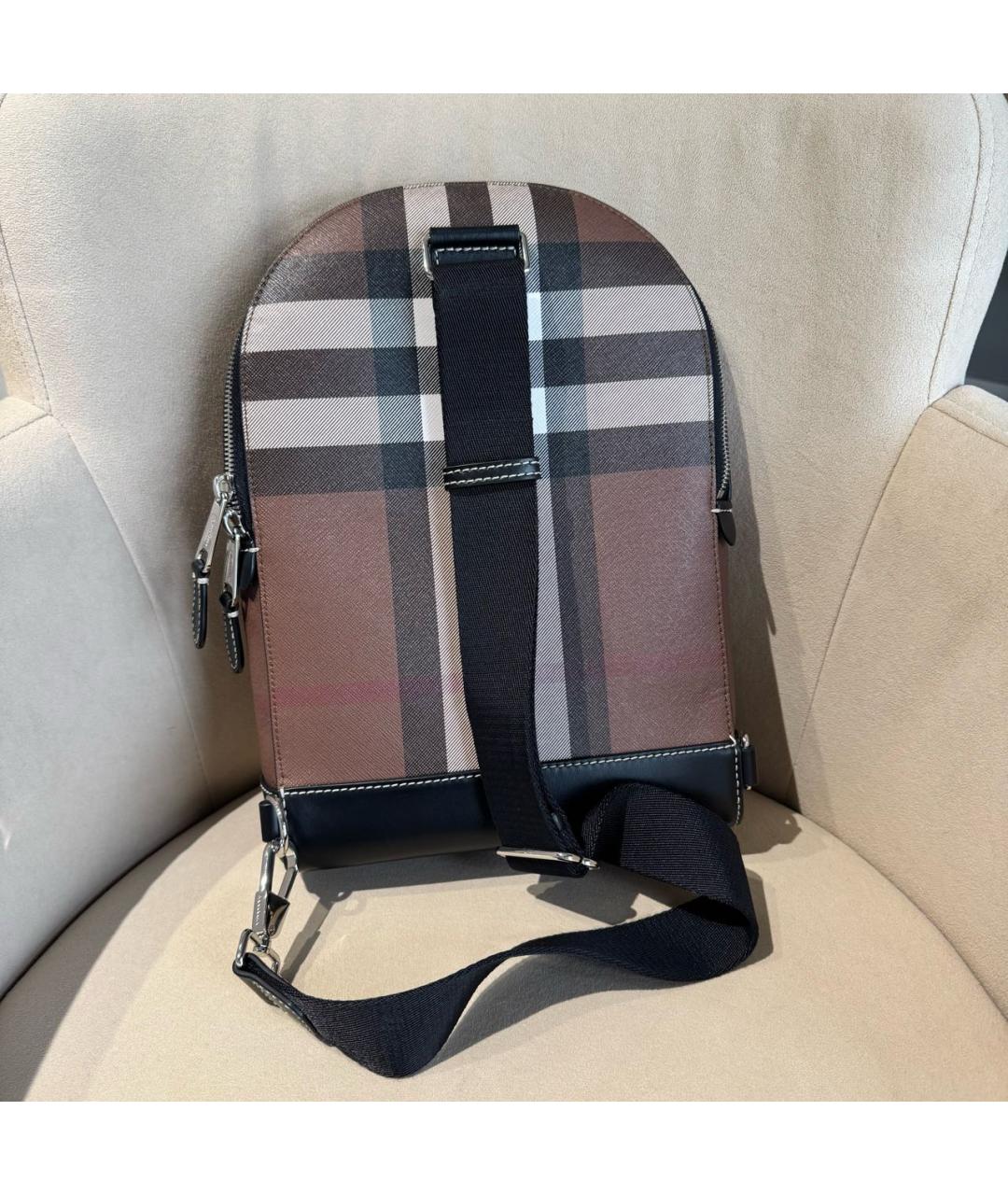 BURBERRY Коричневая сумка на плечо, фото 4