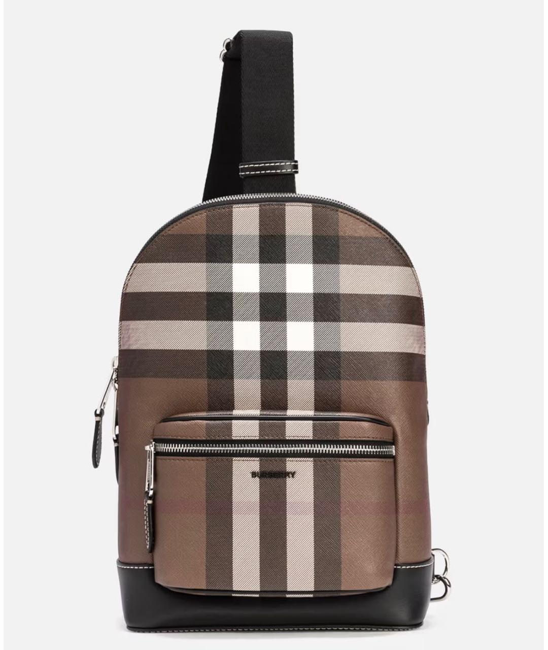 BURBERRY Коричневая сумка на плечо, фото 9