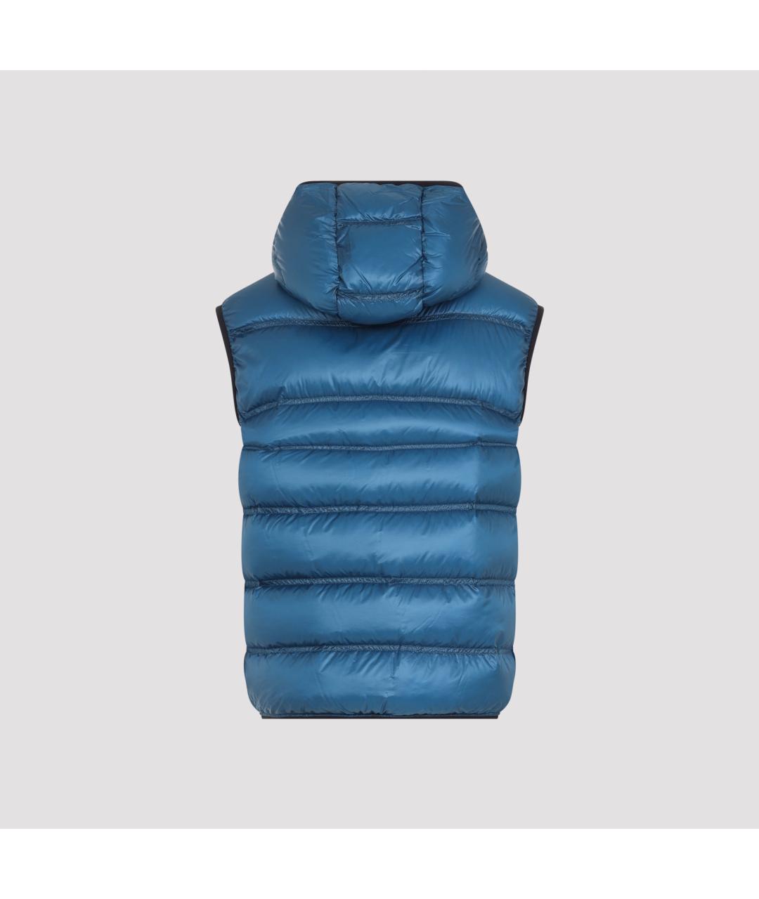 MONCLER Синий полиамидовый жилет, фото 3