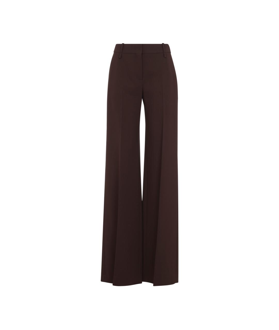 ERMANNO SCERVINO Коричневые вискозные брюки широкие, фото 1