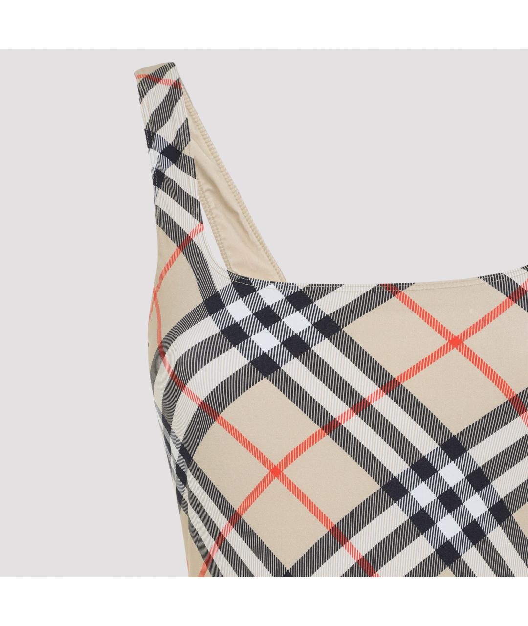 BURBERRY Бежевый полиамидовый купальник, фото 4
