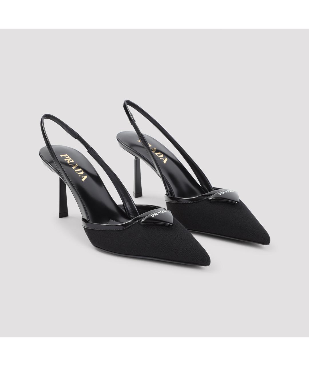 PRADA Черные синтетические туфли, фото 3