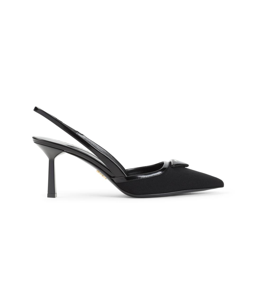 PRADA Черные синтетические туфли, фото 1