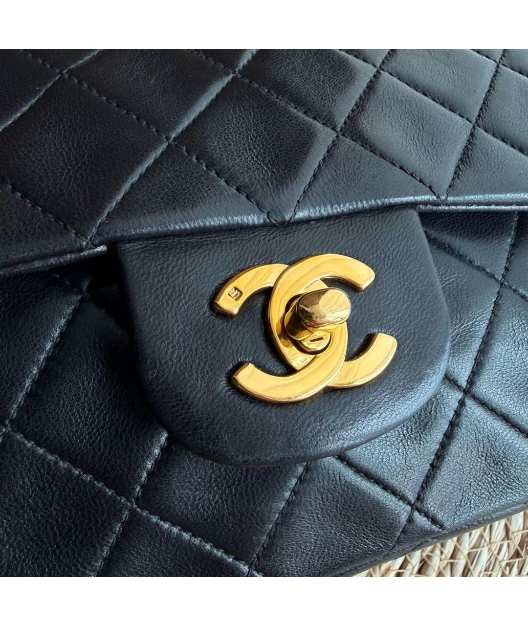 CHANEL Черная кожаная сумка через плечо, фото 4