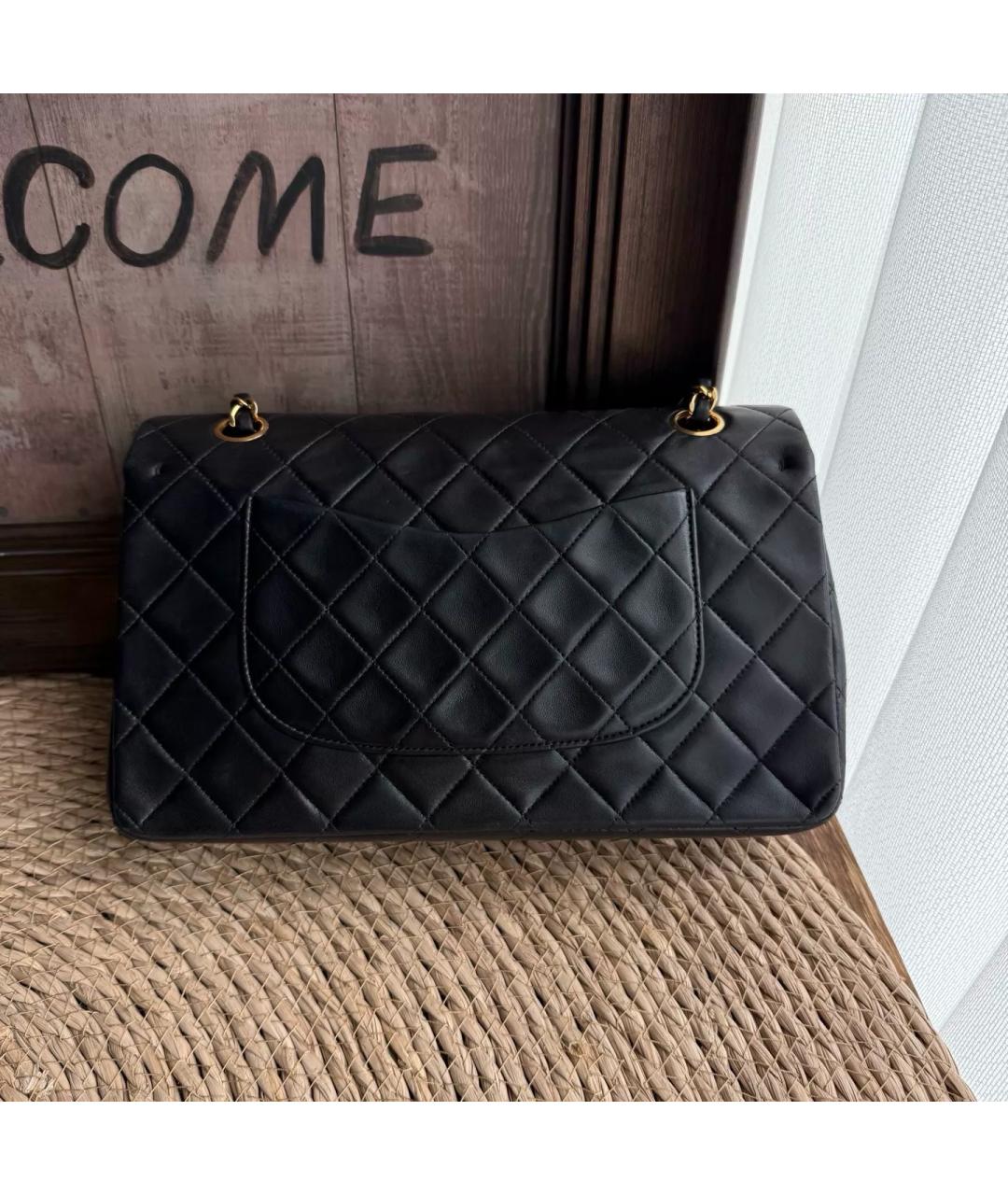CHANEL Черная кожаная сумка через плечо, фото 3