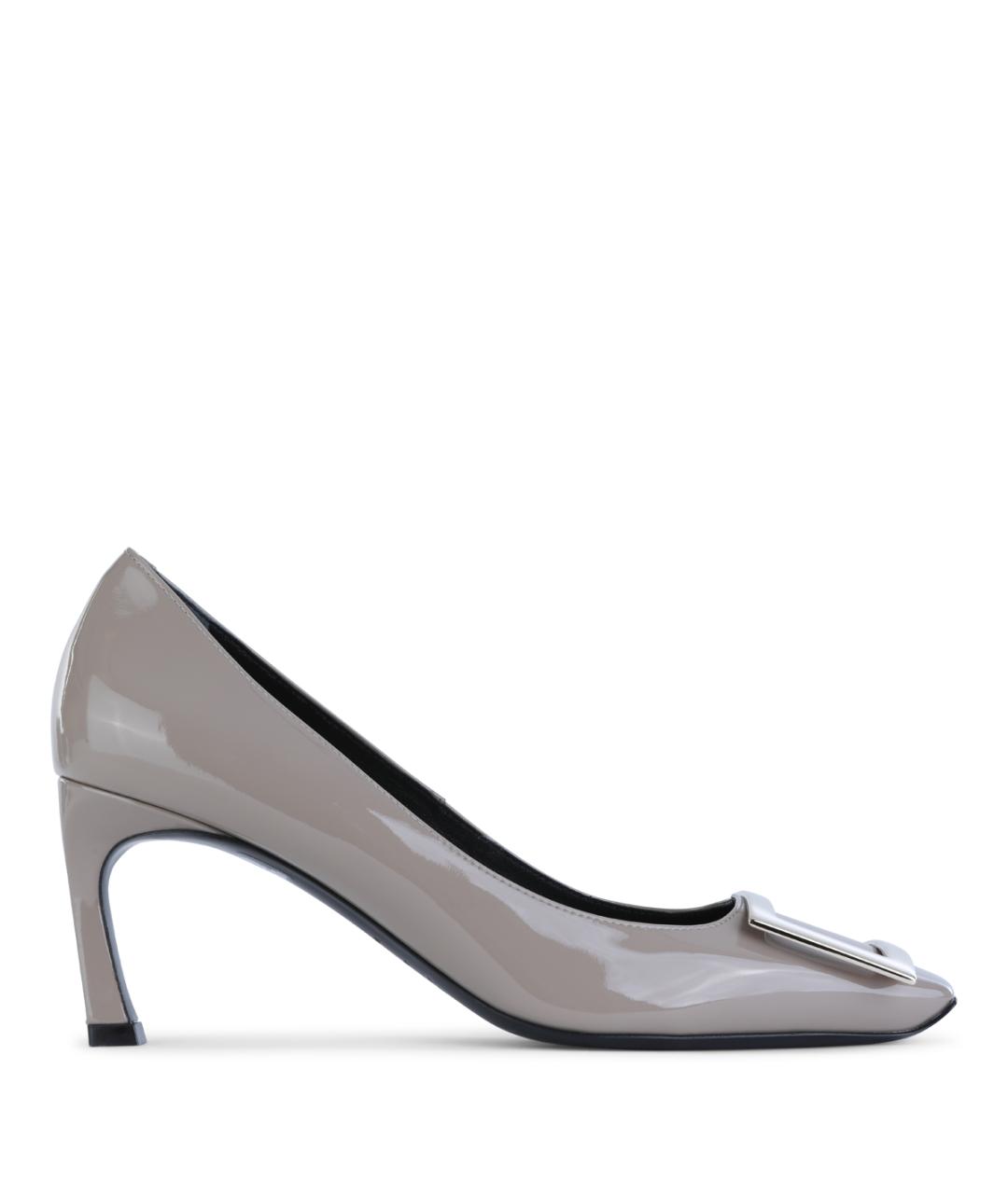 ROGER VIVIER Серые кожаные туфли, фото 1