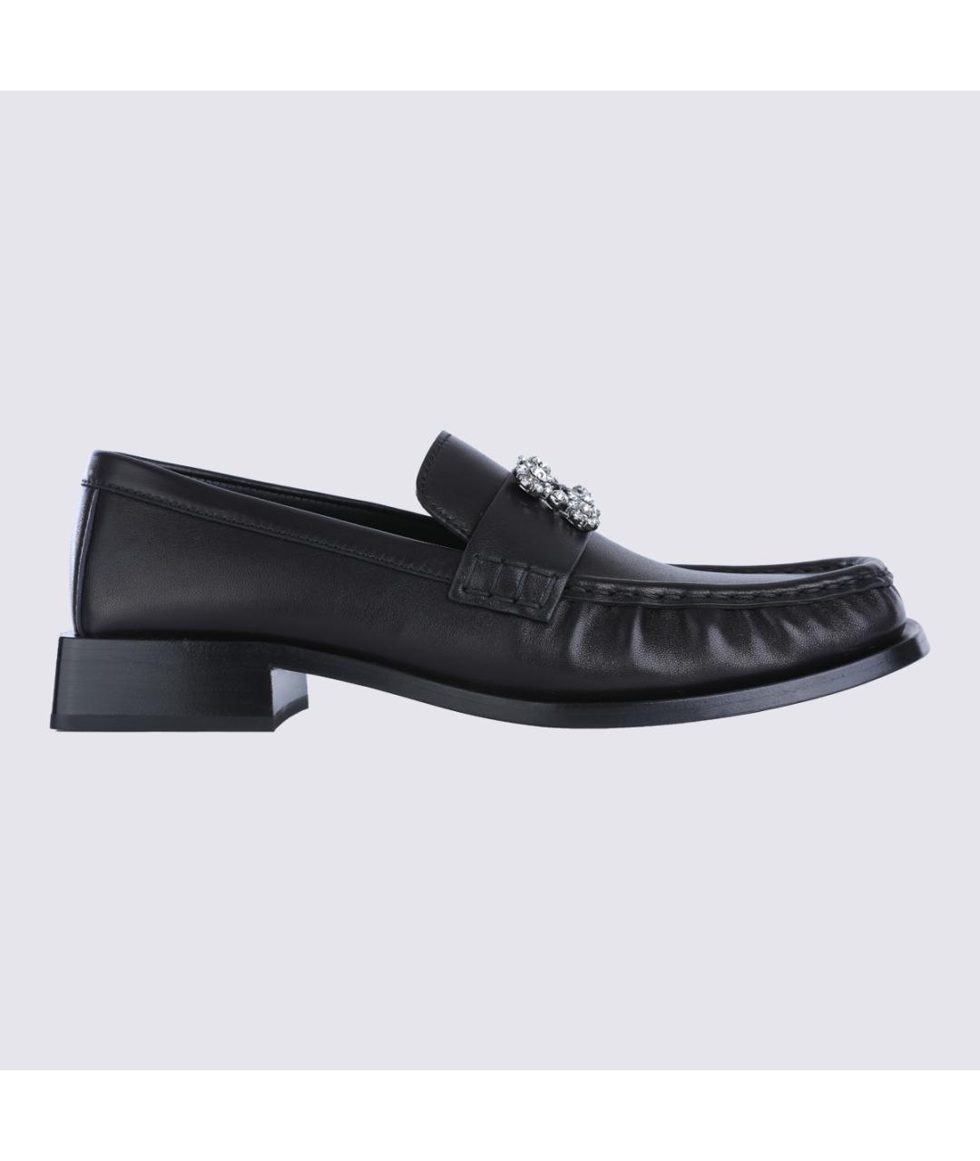ROGER VIVIER Черные кожаные лоферы, фото 2